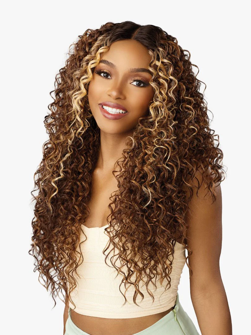 Sensationnel Glamzy Synthetic HD Lace Part Glueless Wig - Zinnia - Image 3