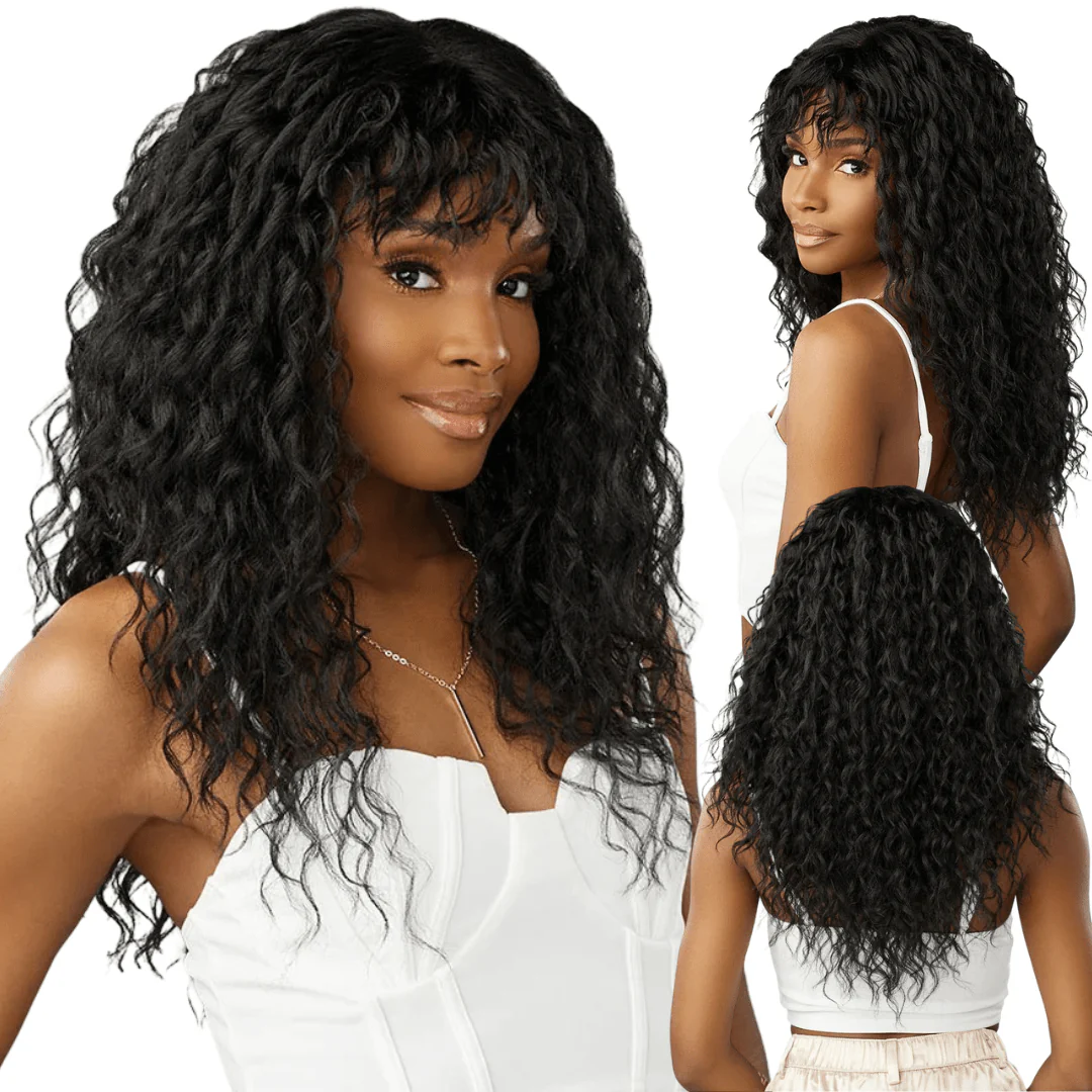 Sensationnel Glamzy Synthetic HD Lace Part Glueless Wig - Misty