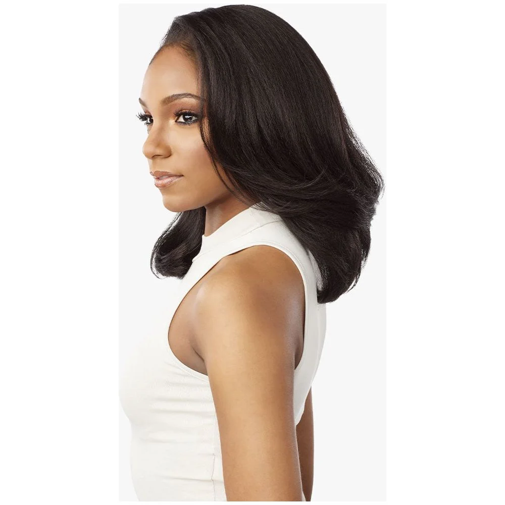 Sensationnel Kinky Edges 13x6 Synthetic HD Lace Front Wig - Kinky Layered Blow Out 14" - Image 3