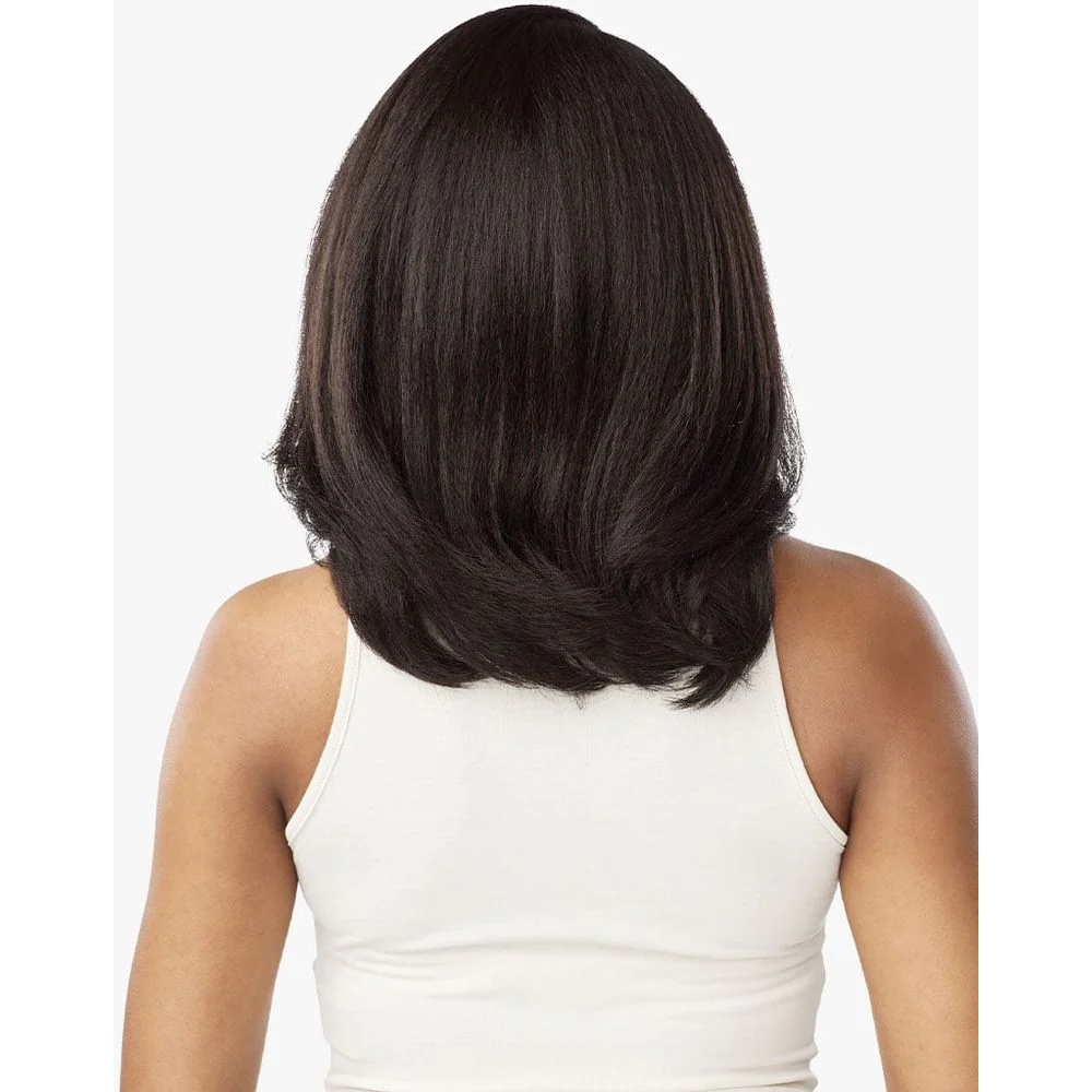 Sensationnel Kinky Edges 13x6 Synthetic HD Lace Front Wig - Kinky Layered Blow Out 14" - Image 5