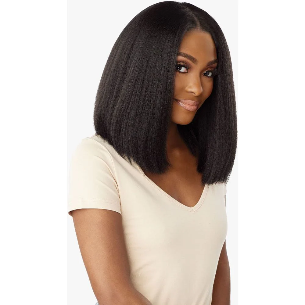 Sensationnel Kinky Edges 13x6 Synthetic HD Lace Front Wig - Kinky Bob 14" - Image 3