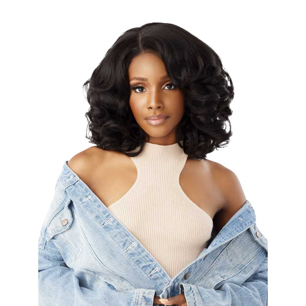 Sensationnel Kinky Edges Y-Part HD Lace Wig – Kinky Volume Curl 14" - Image 2