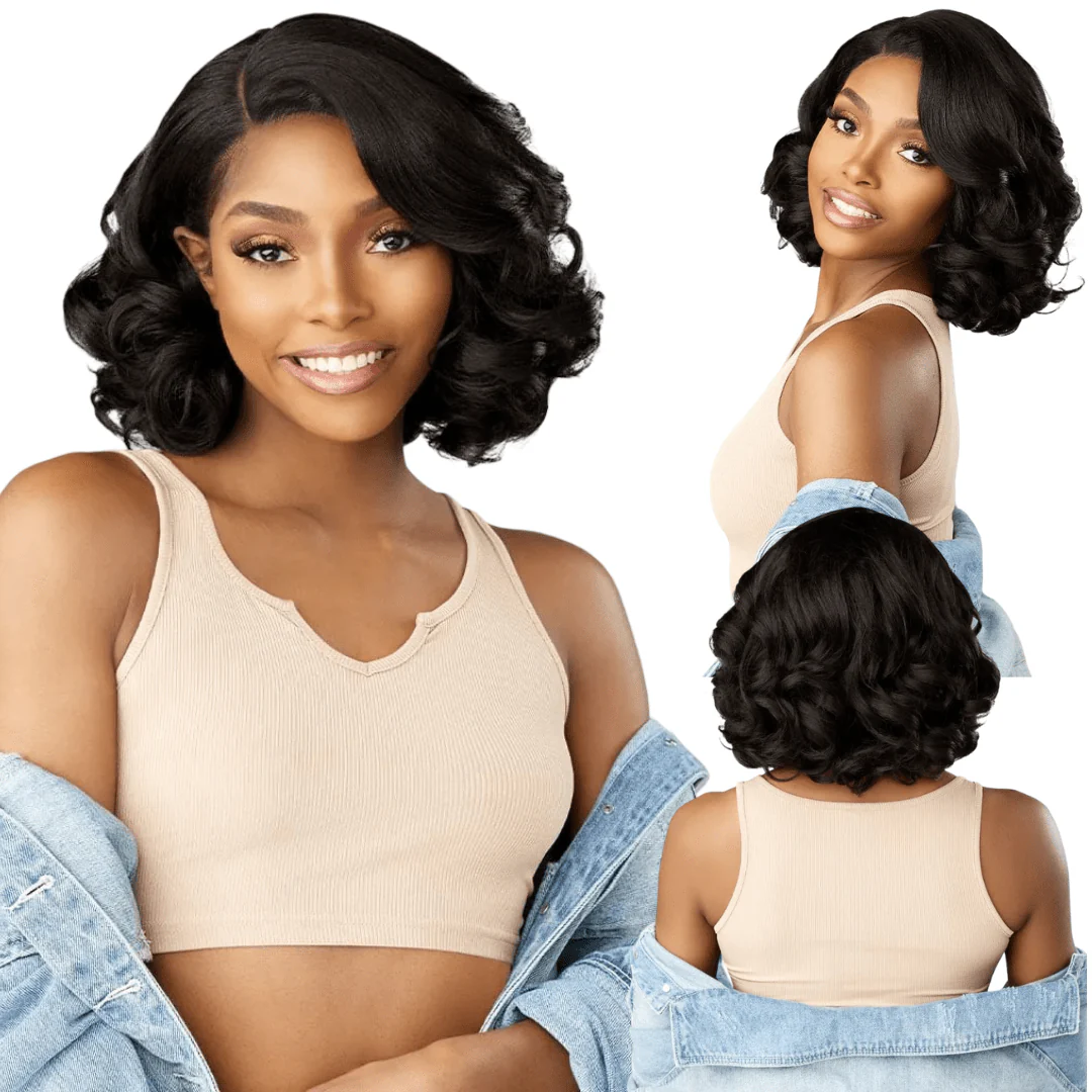 Sensationnel Kinky Edges Y-Part HD Lace Wig – Barrel Curl 12"