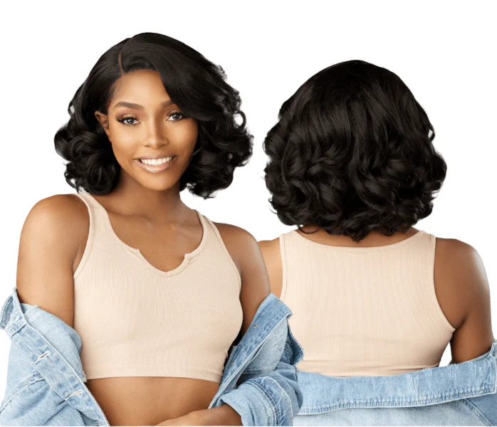 Sensationnel Kinky Edges Y-Part HD Lace Wig – Barrel Curl 12" - Image 2