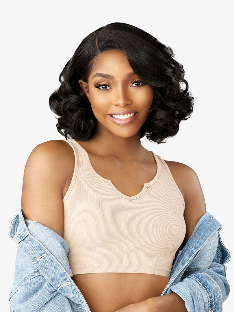 Sensationnel Kinky Edges Y-Part HD Lace Wig – Barrel Curl 12" - Image 3