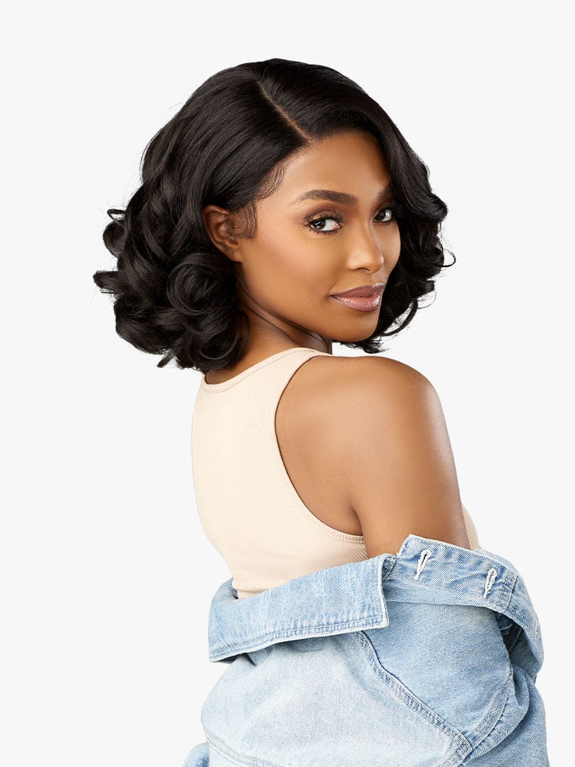 Sensationnel Kinky Edges Y-Part HD Lace Wig – Barrel Curl 12" - Image 6