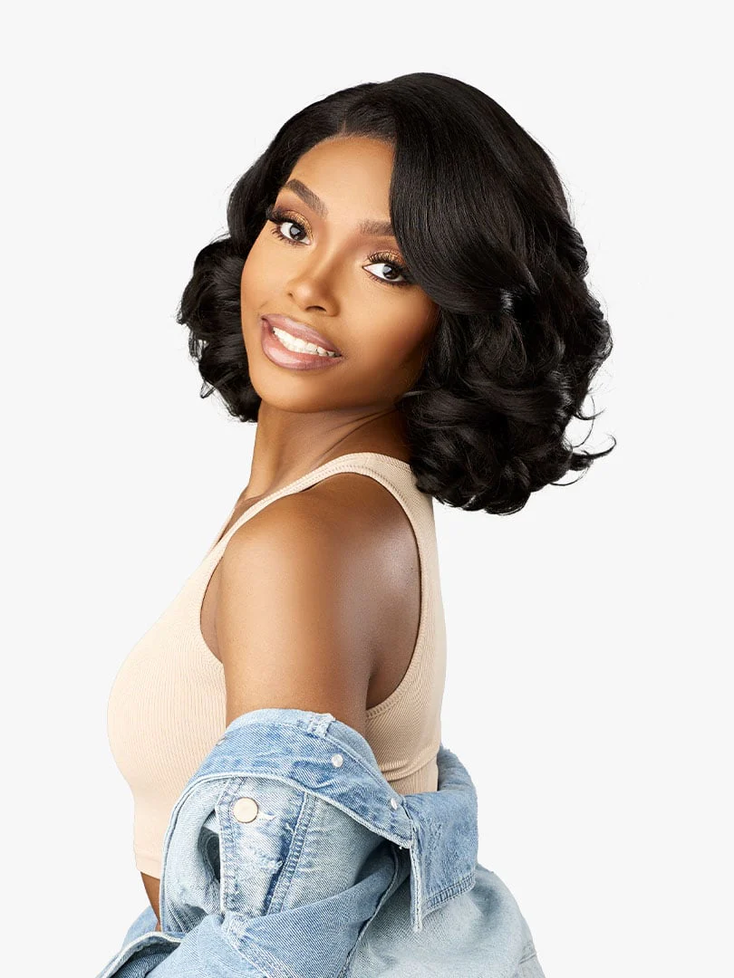 Sensationnel Kinky Edges Y-Part HD Lace Wig – Barrel Curl 12" - Image 7