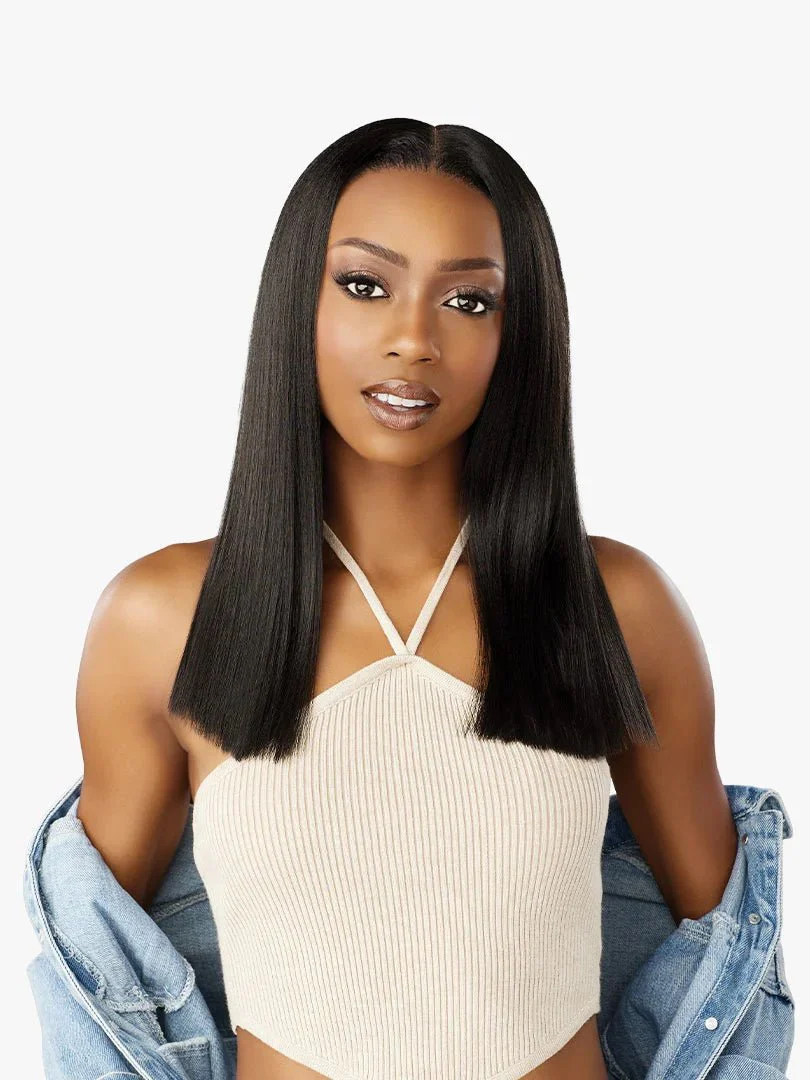 Sensationnel Kinky Edges Y-Part HD Lace Wig – Kinky Silk Pressed 18" - Image 2