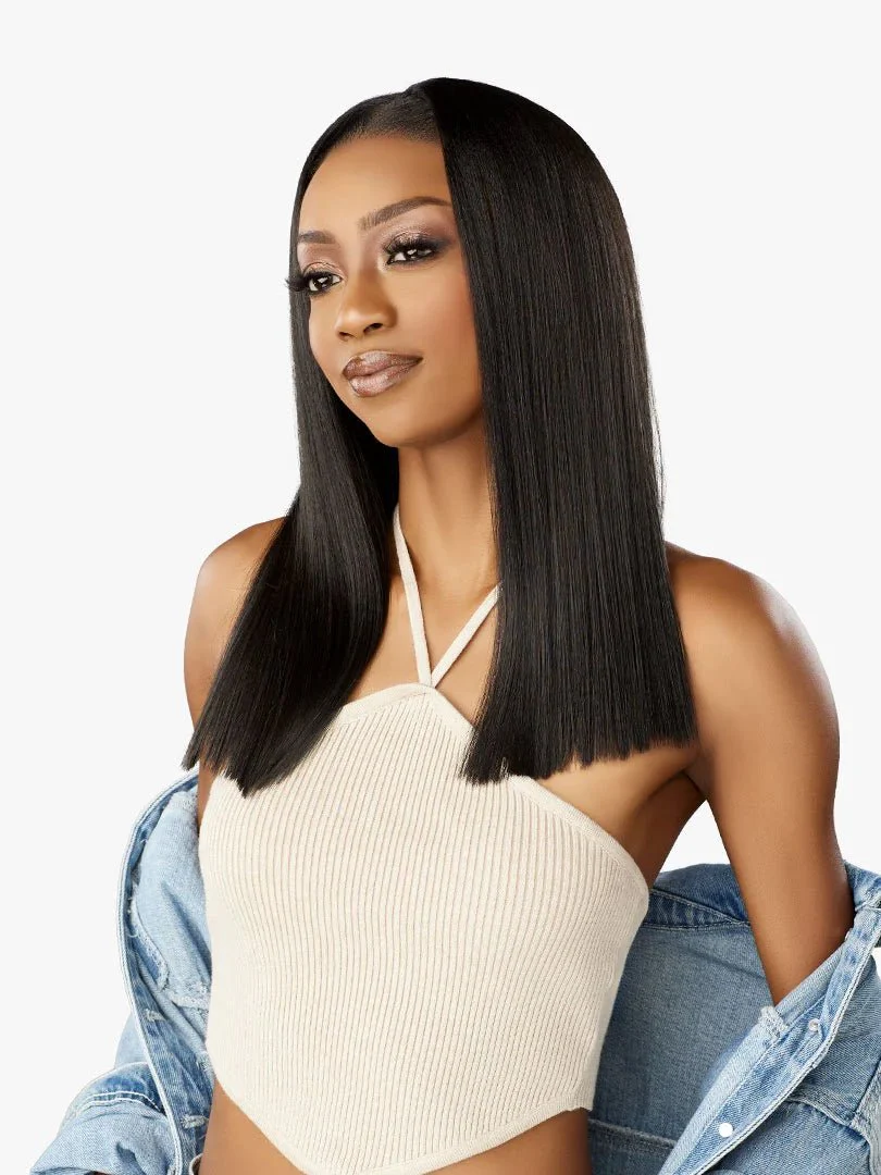 Sensationnel Kinky Edges Y-Part HD Lace Wig – Kinky Silk Pressed 18" - Image 4