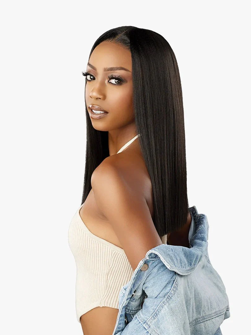 Sensationnel Kinky Edges Y-Part HD Lace Wig – Kinky Silk Pressed 18" - Image 5