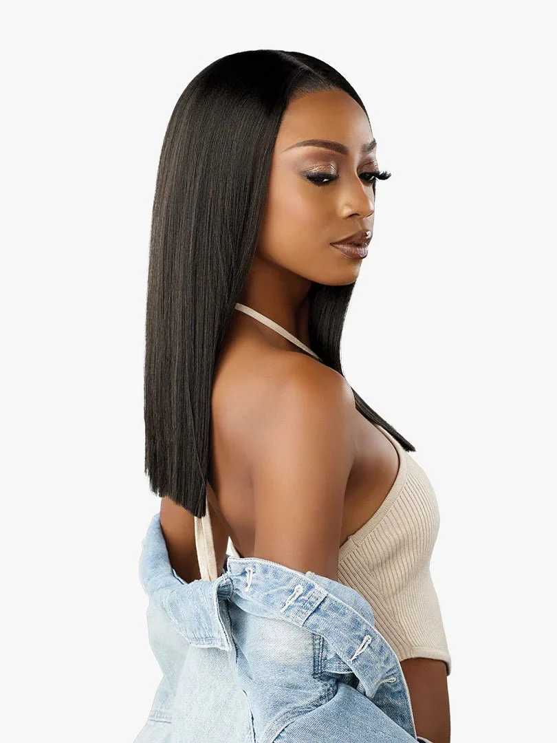 Sensationnel Kinky Edges Y-Part HD Lace Wig – Kinky Silk Pressed 18" - Image 6