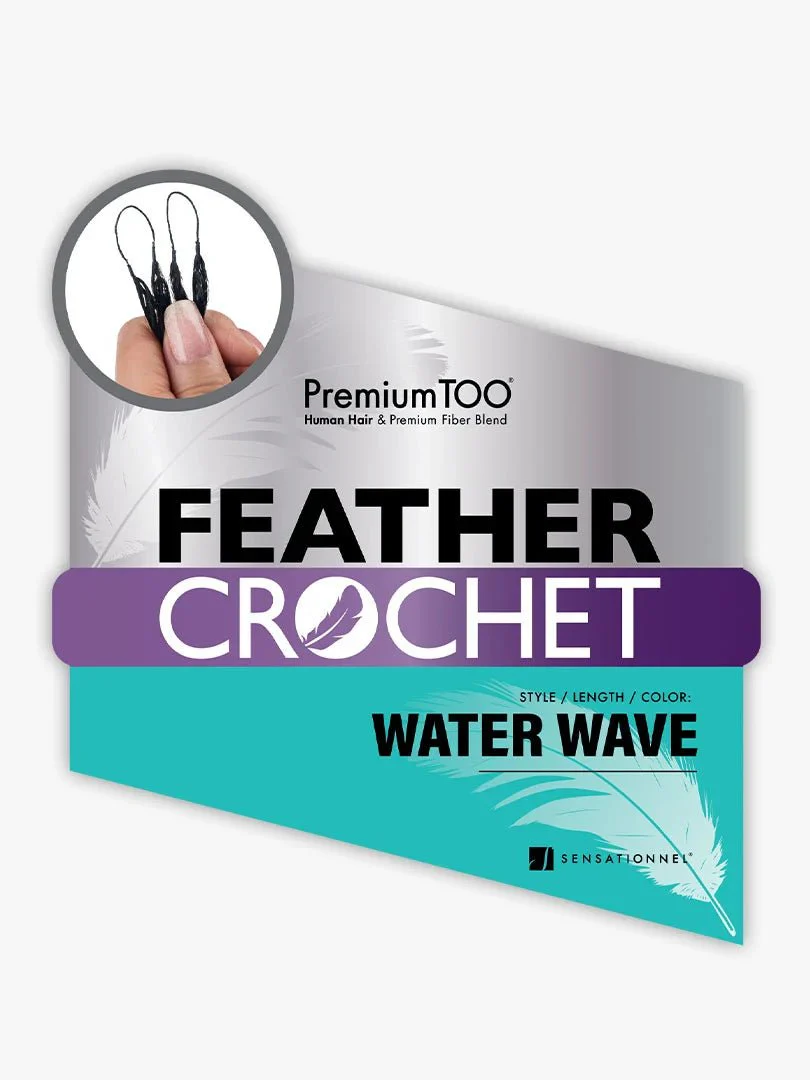 Sensationnel Premium Too Feather Human Hair Blend Crochet – Water Wave - Image 3