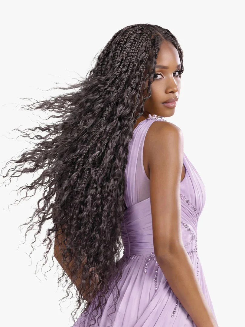Sensationnel Premium Too Feather Human Hair Blend Crochet – Water Wave - Image 4