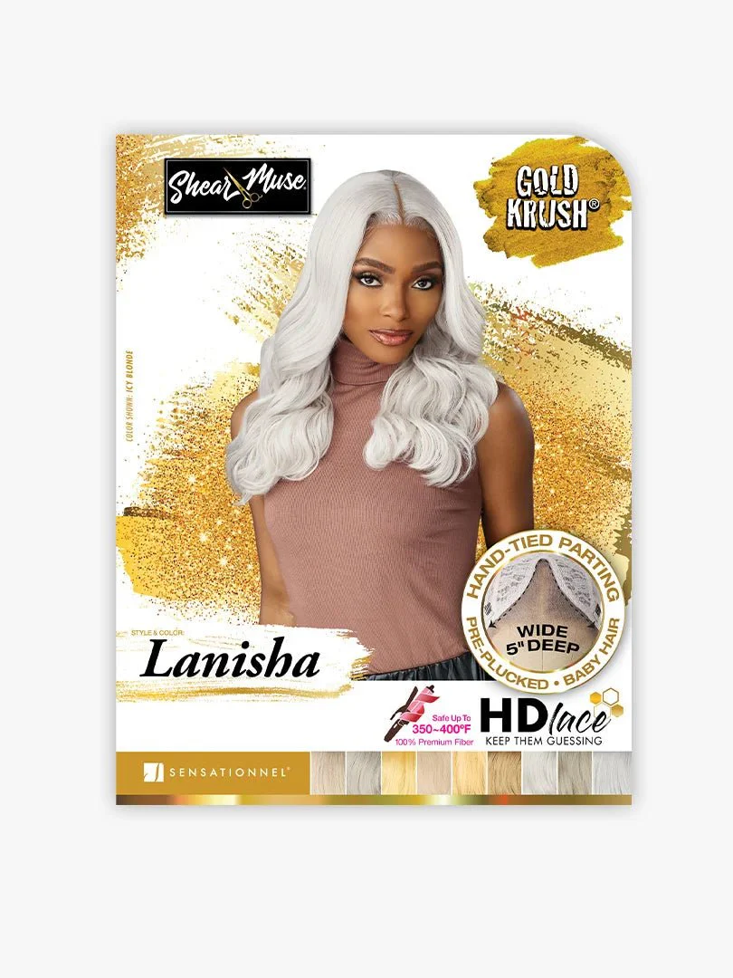 Sensationnel Shear Muse Gold Krush Series Synthetic HD Lace Front Wig - Lanisha - Image 7