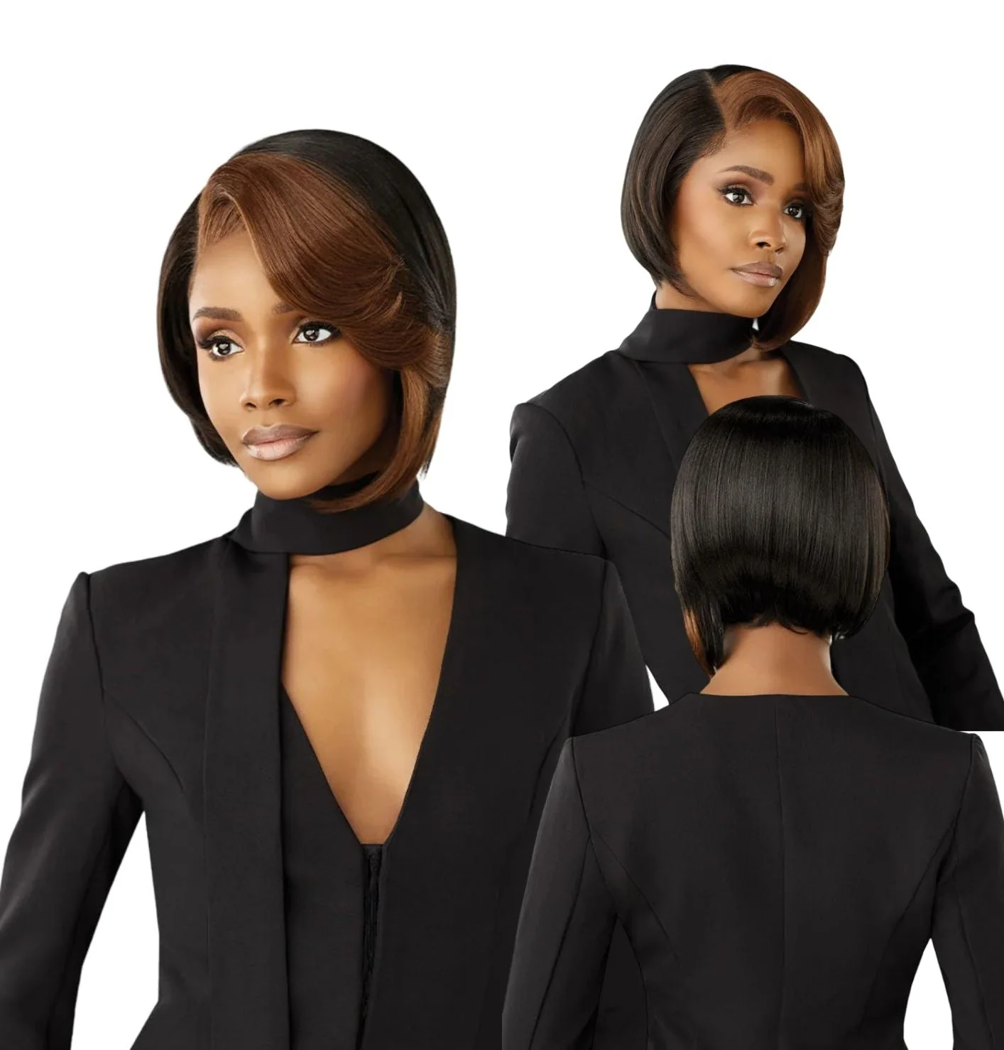 Sensationnel Synthetic Hair Butta Chic Bob Glueless HD Lace Front Wig - BOB Unit 11