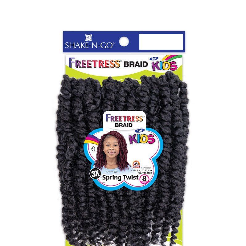 Shake n Go Freetress 3X Synthetic Braid - Kids Spring Twist 8"