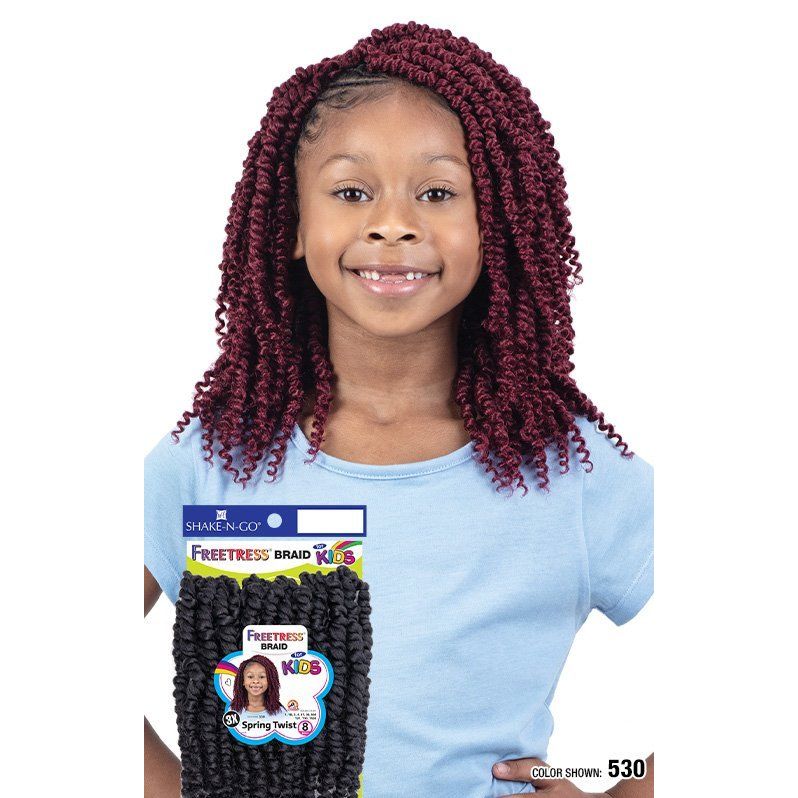 Shake n Go Freetress 3X Synthetic Braid - Kids Spring Twist 8" - Image 3