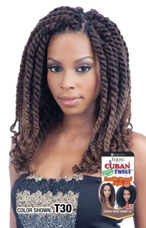 Shake N Go Freetress Equal Cuban Twist Braid - 12"