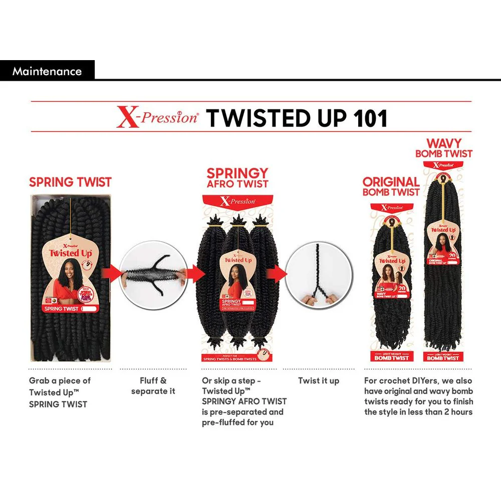 Outre Twisted Up 2X Synthetic Crochet Hair - 12" - Image 3