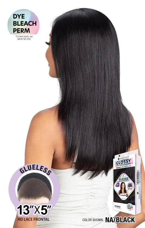 Shake N Go Glossy Glueless Lace Frontal Wig – Straight 20" - Image 2