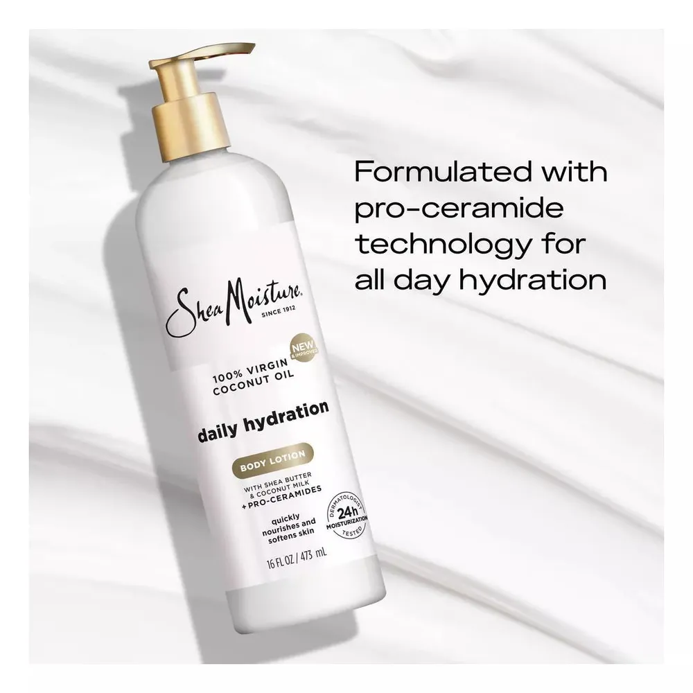 Shea Moisture Virgin Coconut Oil Daily Hydration Body Lotion - 13oz - Image 6