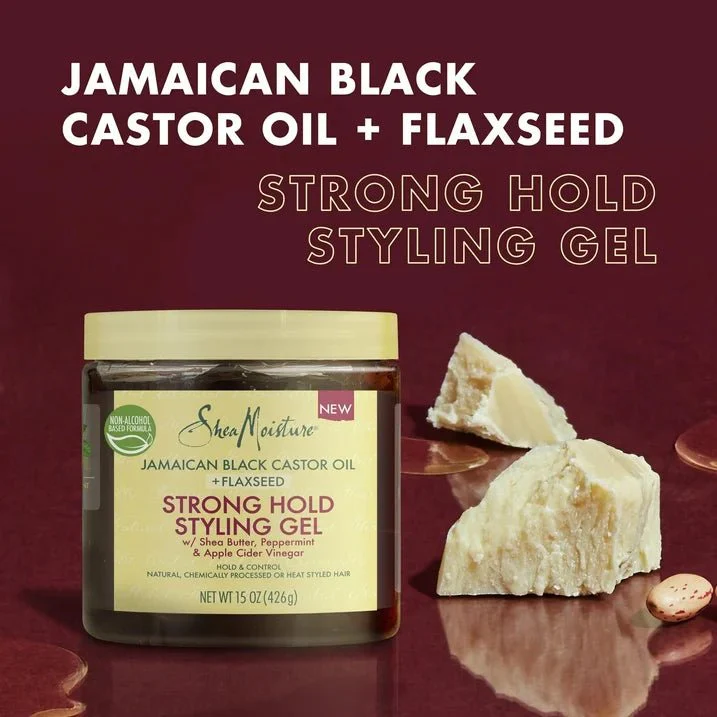 SheaMoisture Jamaican Black Castor Oil Strong Hold Hairstyling Gel - 15oz - Image 4