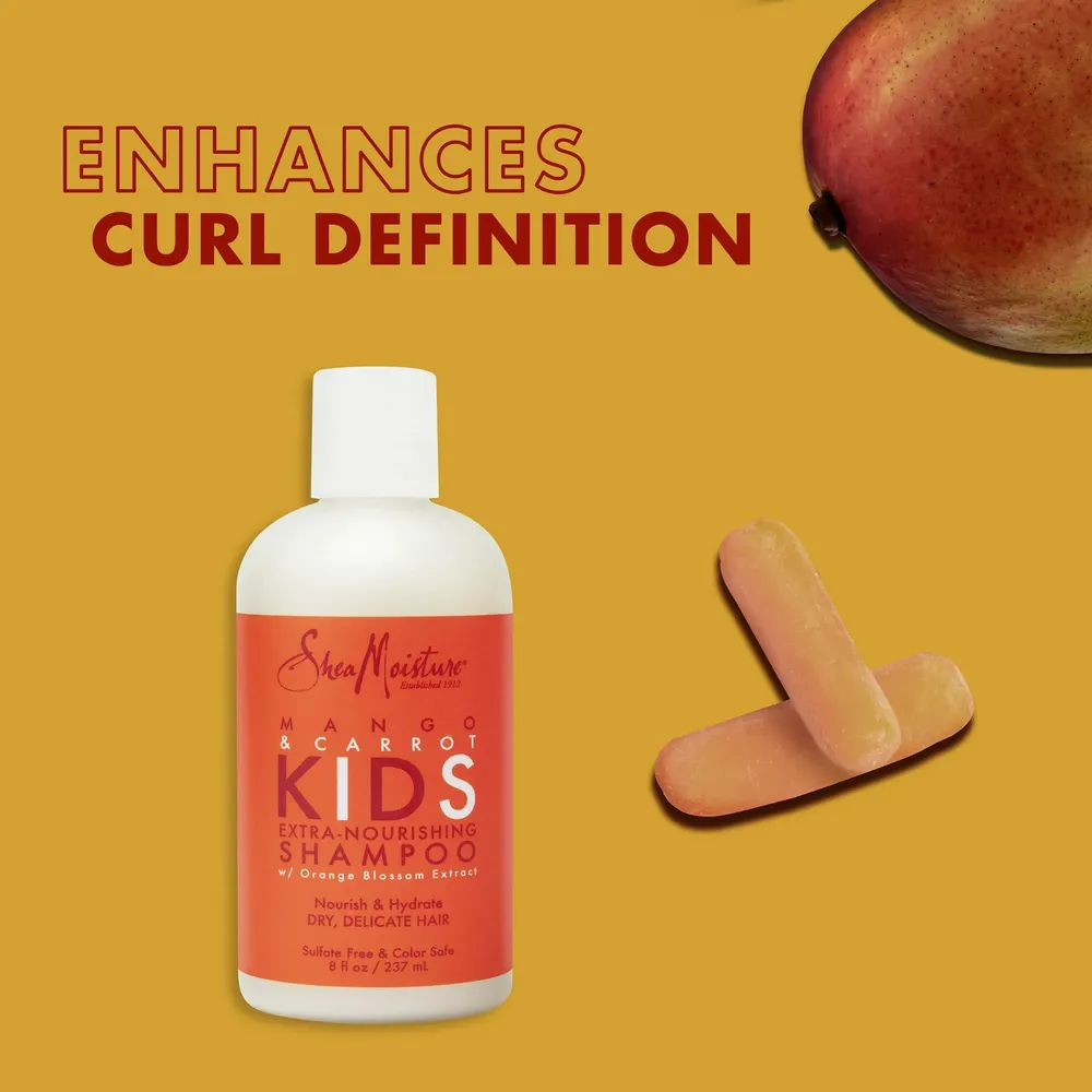 SheaMoisture Kids Nourishing Mango and Carrot Shampoo – 8oz - Image 4