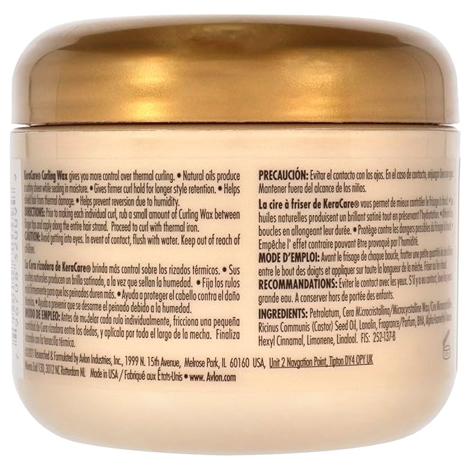 Avlon KeraCare Sleek & Shine Curling Wax Style 3 - 4 oz - Image 2