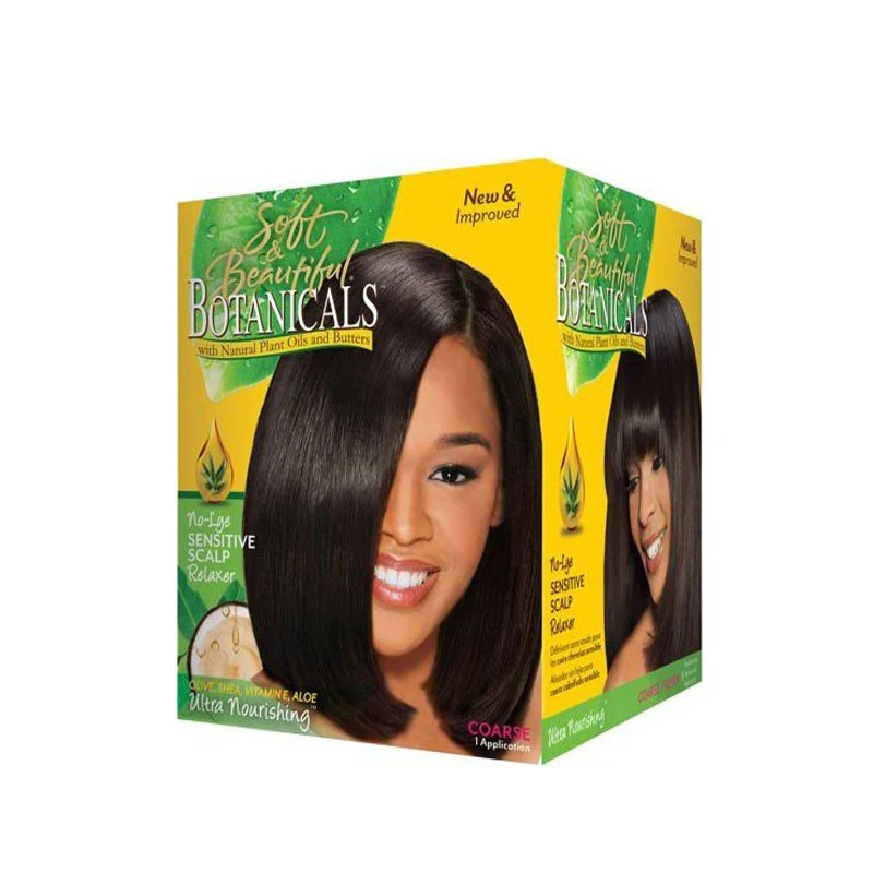 Soft & Beautiful Botanicals Relaxer & Texturizer Kit - Coarse Hair 1 Application