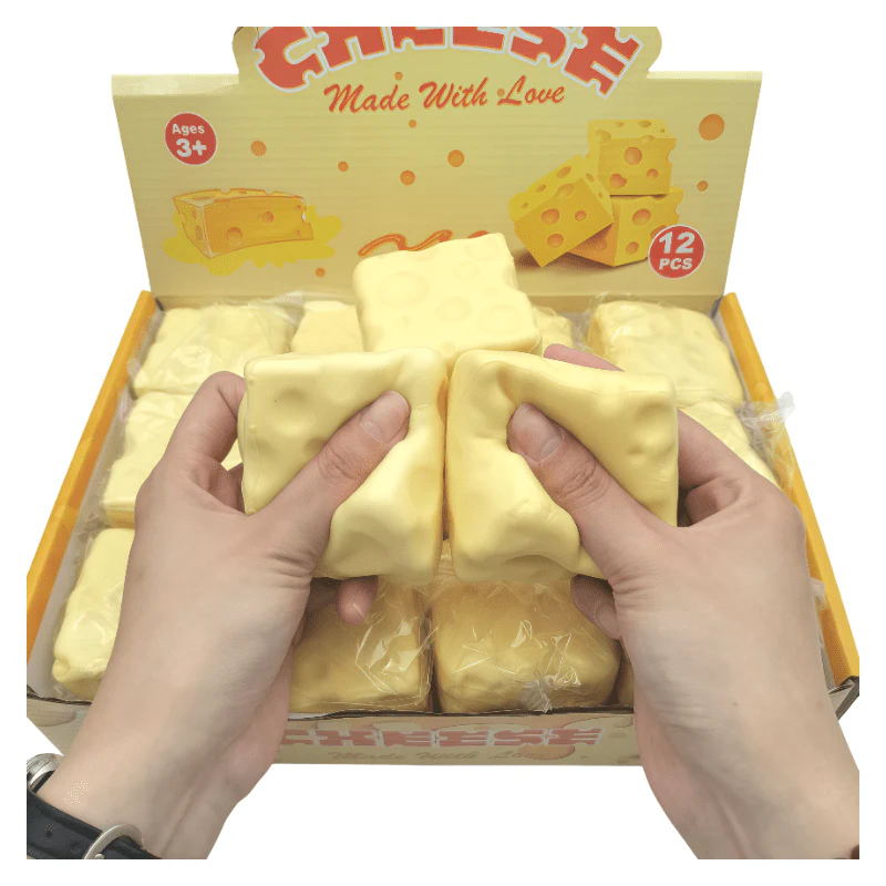 Squeezy Cheese Shape Fidget Toy - Image 6