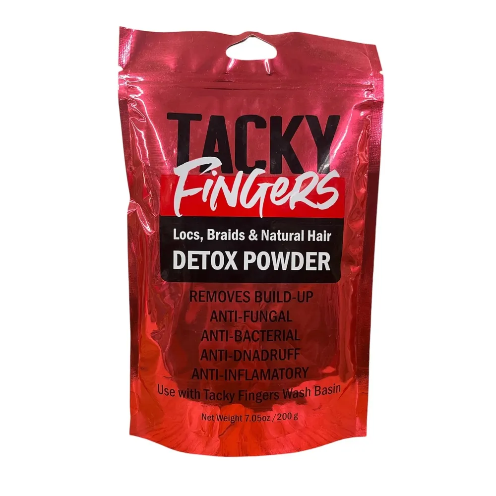 Tacky Fingers Detox Powder – Charcoal Hair Detox Treatment 7.05 oz - Image 2
