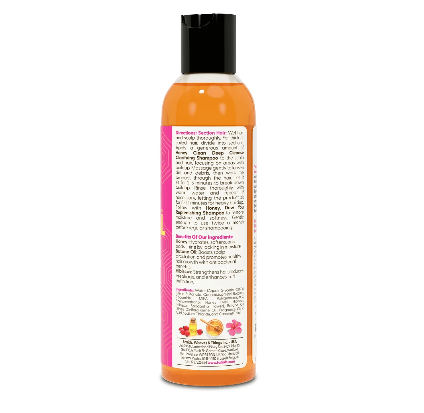 Taliah Waajid Honey Clean Clarifying Shampoo – 8 oz - Image 3