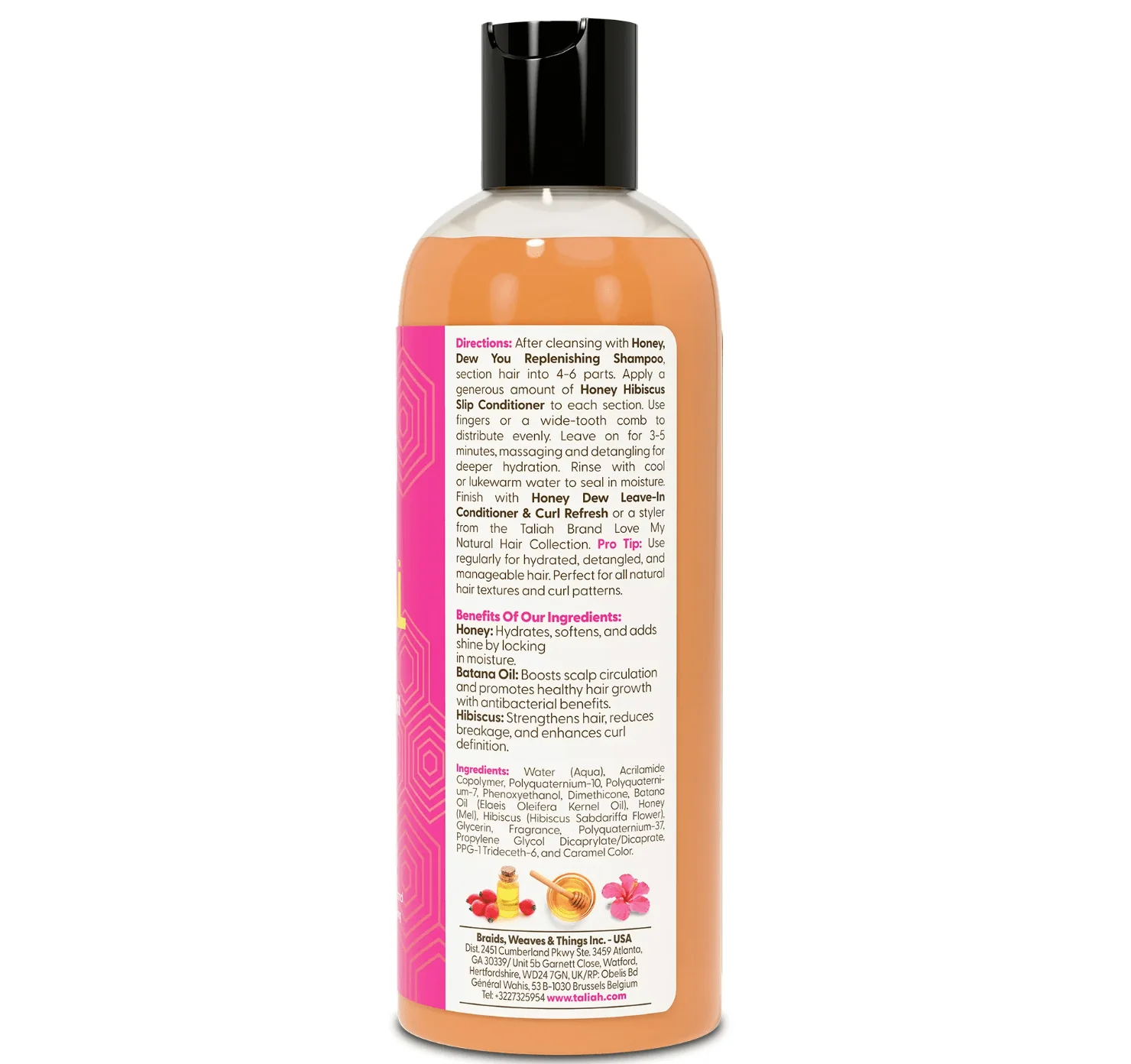 Taliah Waajid Honey Hair Conditioner – 12 oz - Image 3