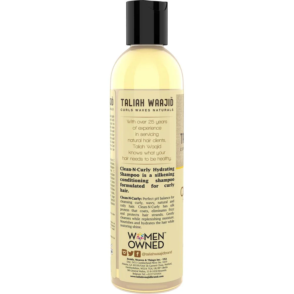 Taliah Waajid Curls Waves and Naturals Clean-N-Curly Hydrating Shampoo - 8 oz - Image 3