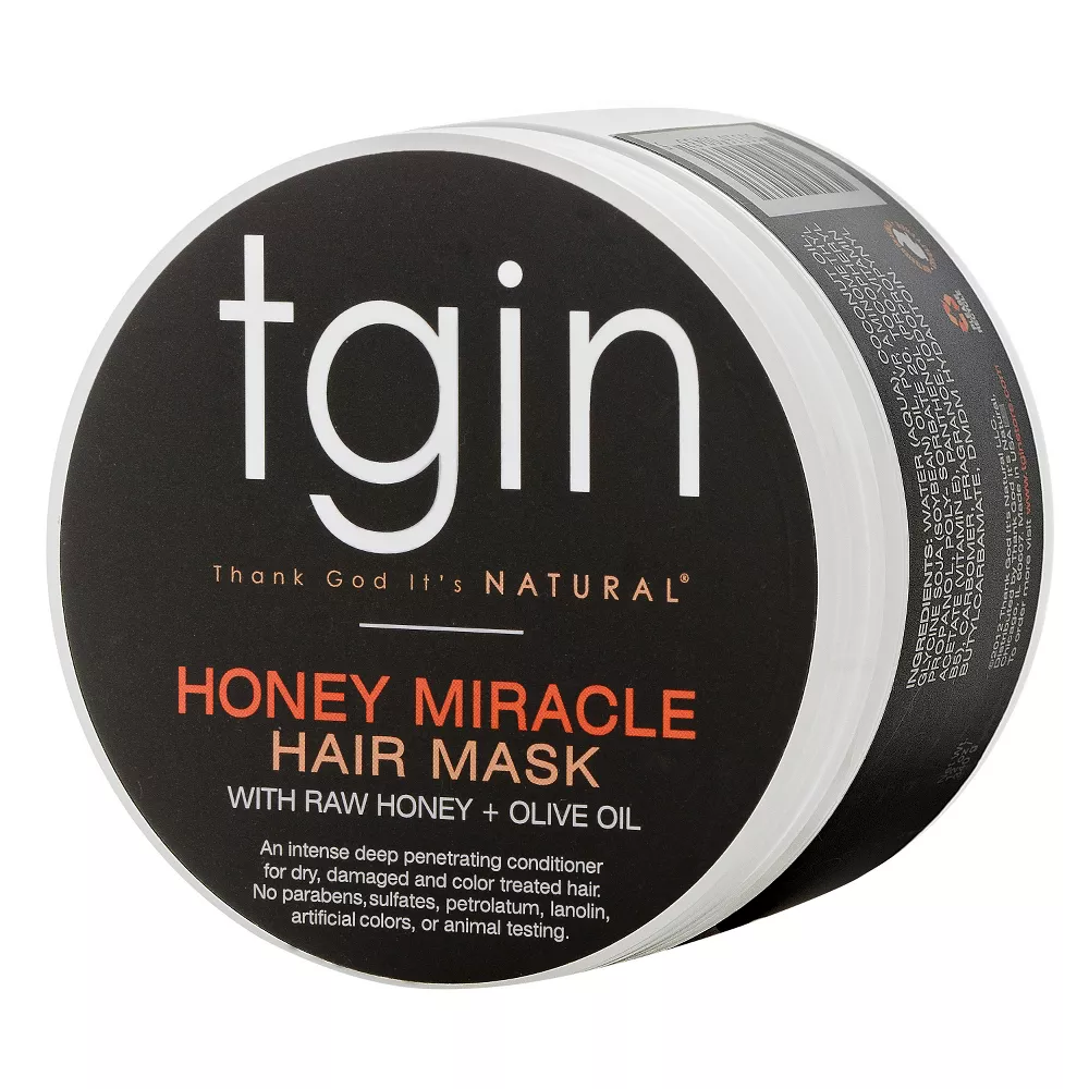 TGIN Honey Miracle Hair Mask – 12 oz - Image 2