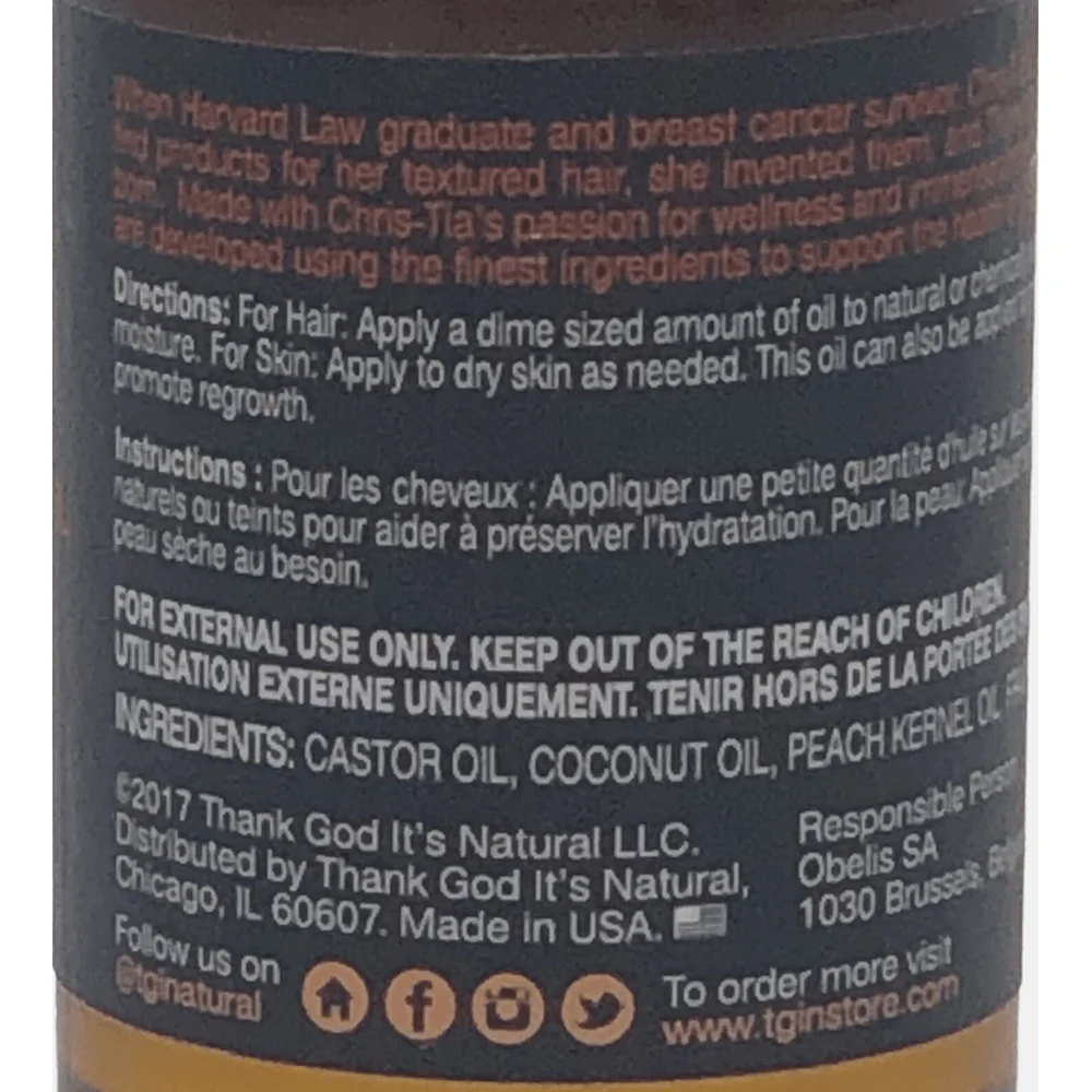 tgin Jamaican Black Castor Oil Hair & Body Serum – 4 oz - Image 5