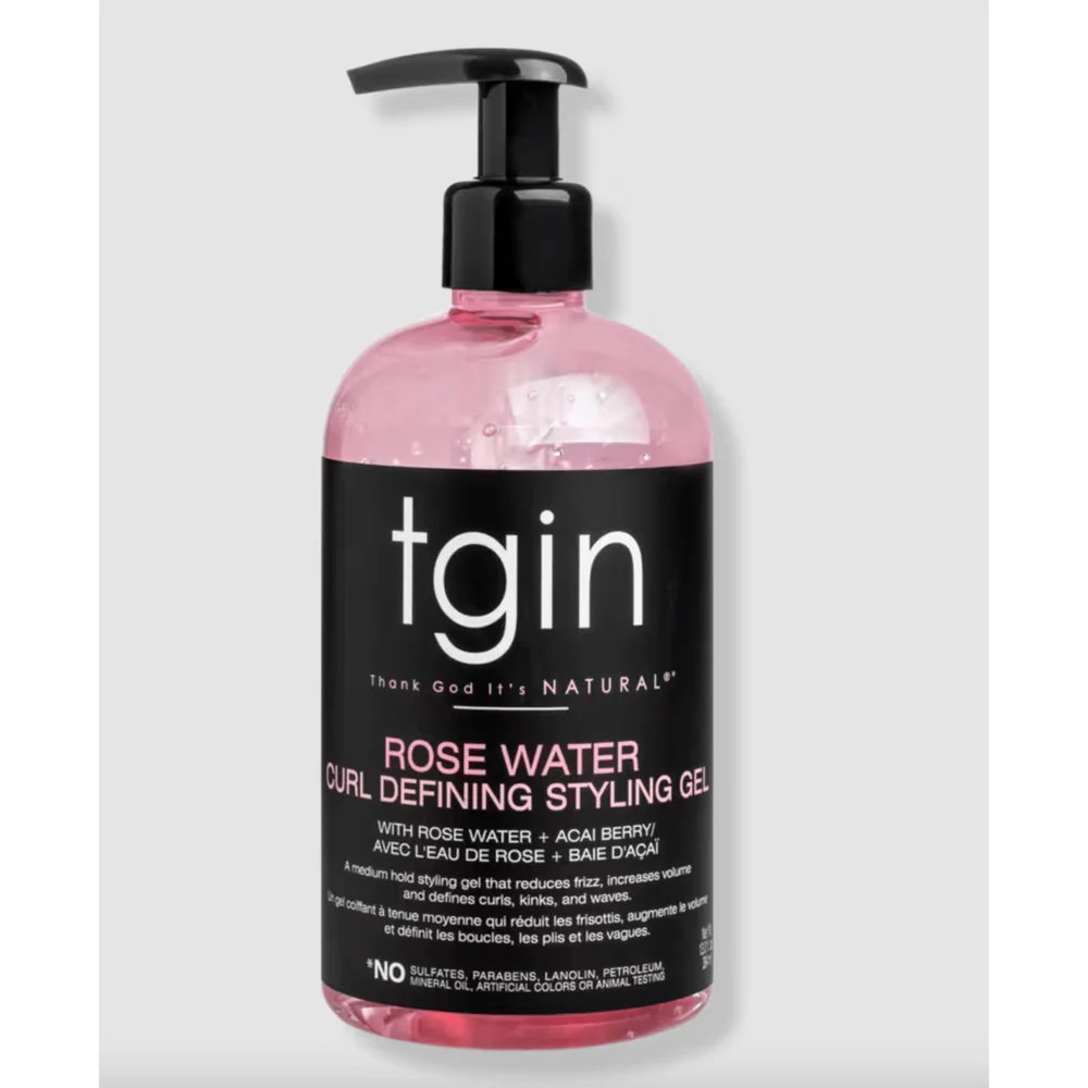 TGIN Rose Water Styling Gel - Light Hold for Curly Hair 13 oz - Image 3