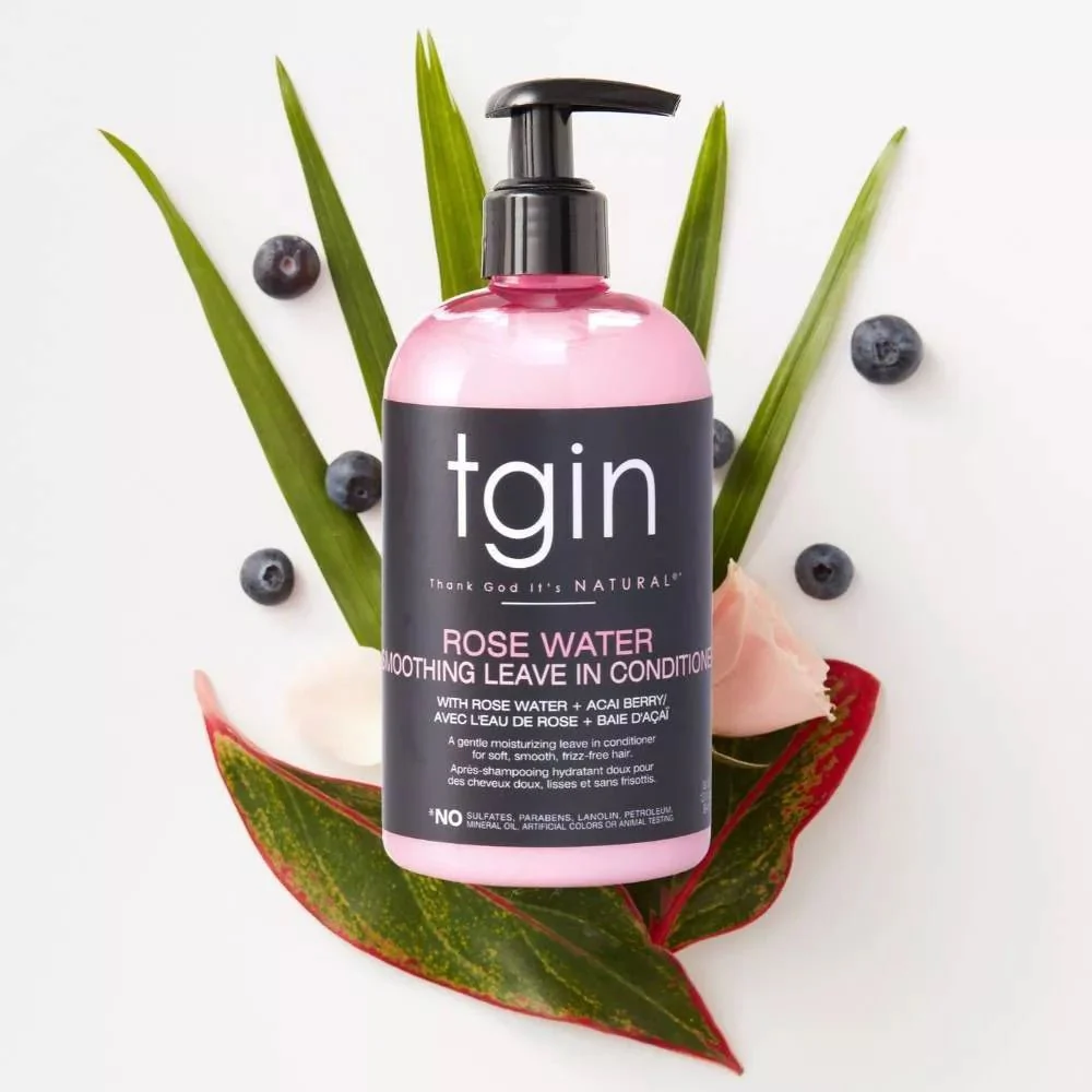 TGIN Rose Water Smoothing Leave-In Conditioner – 13 oz