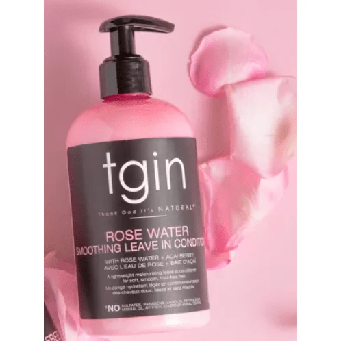 TGIN Rose Water Smoothing Leave-In Conditioner – 13 oz - Image 2