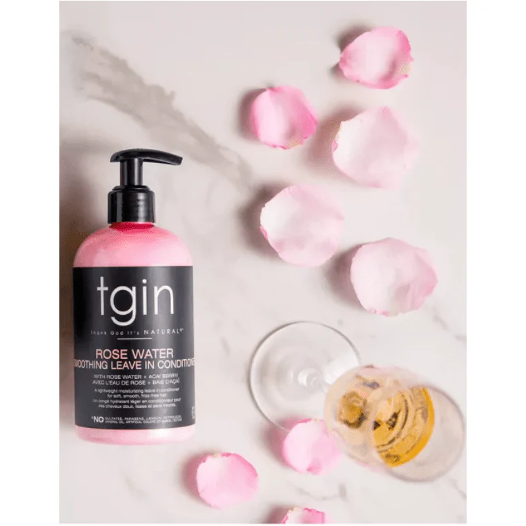 TGIN Rose Water Smoothing Leave-In Conditioner – 13 oz - Image 4