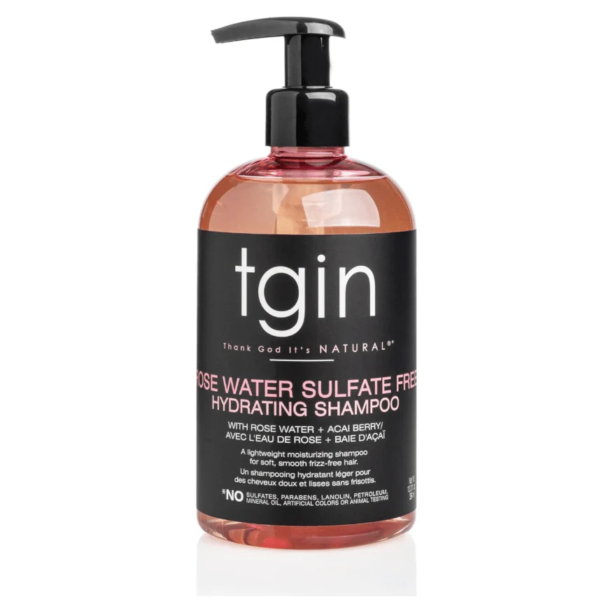 TGIN Rose Water Sulfate-Free Hydrating Shampoo – 13 oz - Image 2