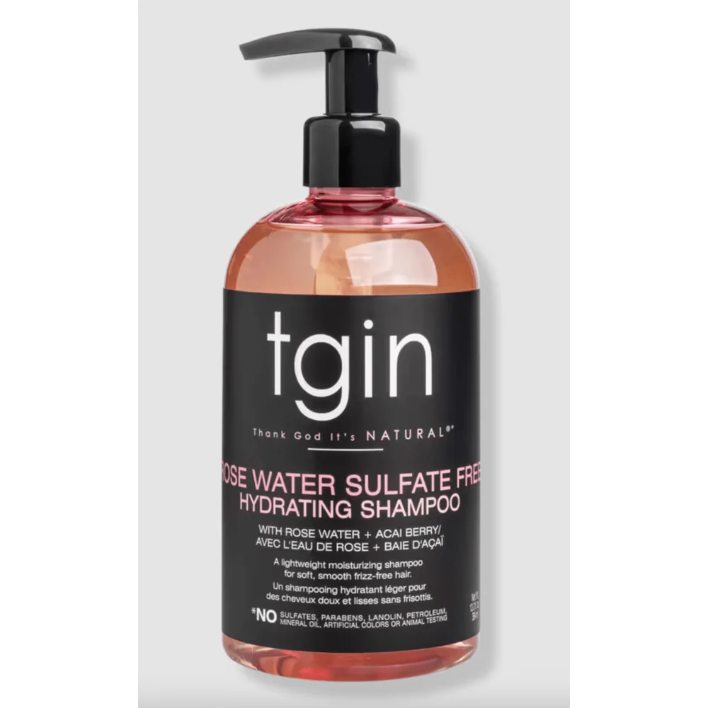 TGIN Rose Water Sulfate-Free Hydrating Shampoo – 13 oz - Image 3