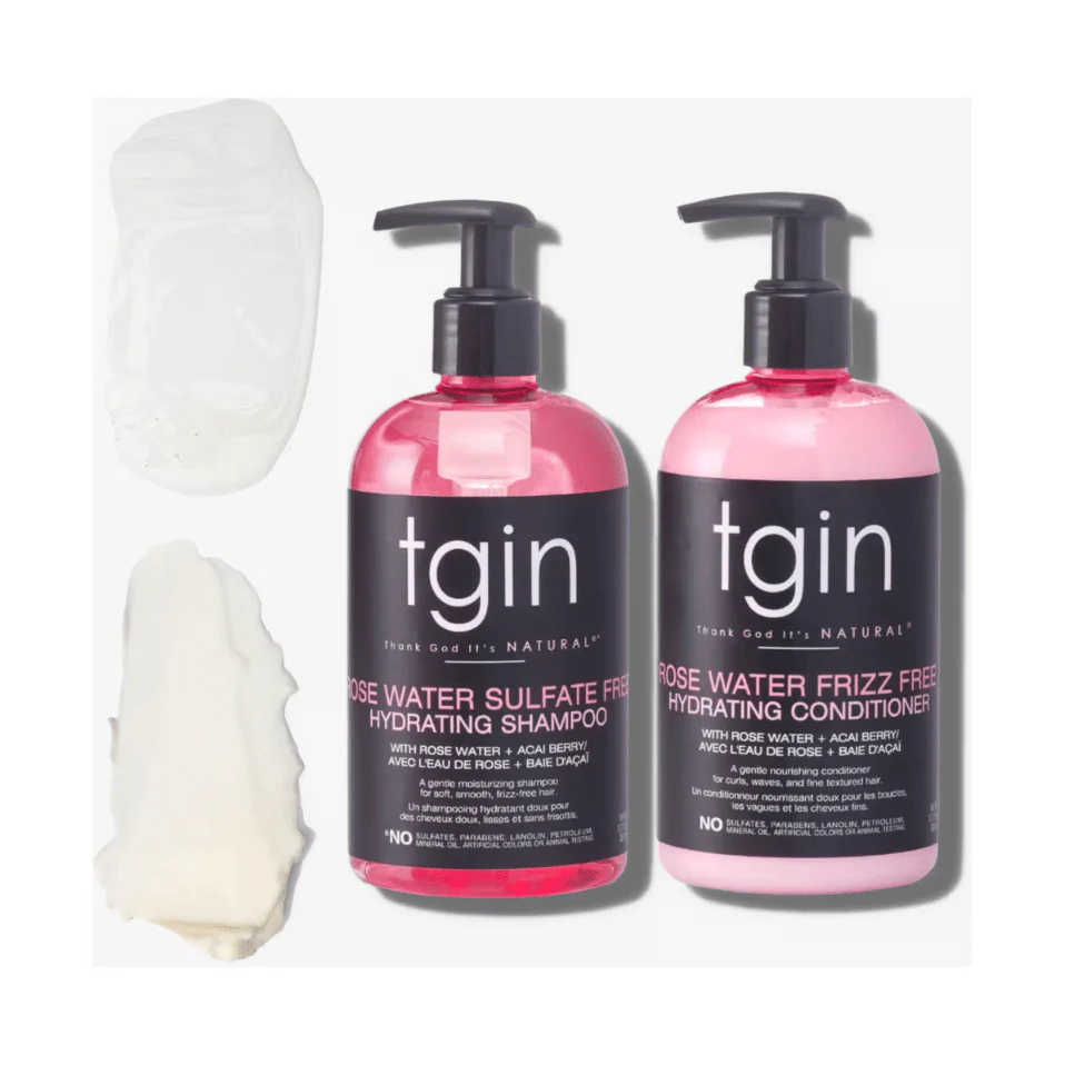 TGIN Rose Water Sulfate-Free Hydrating Shampoo – 13 oz - Image 5