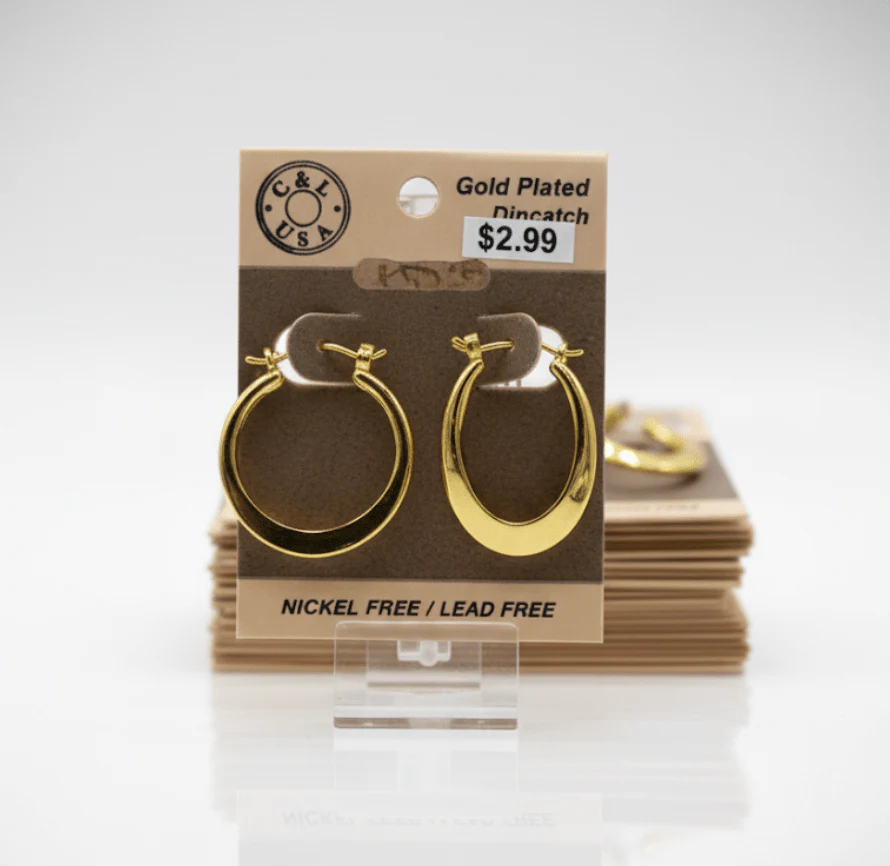 The C&L Fashion Jewelry Pincatch Earrings - Gold - Image 14