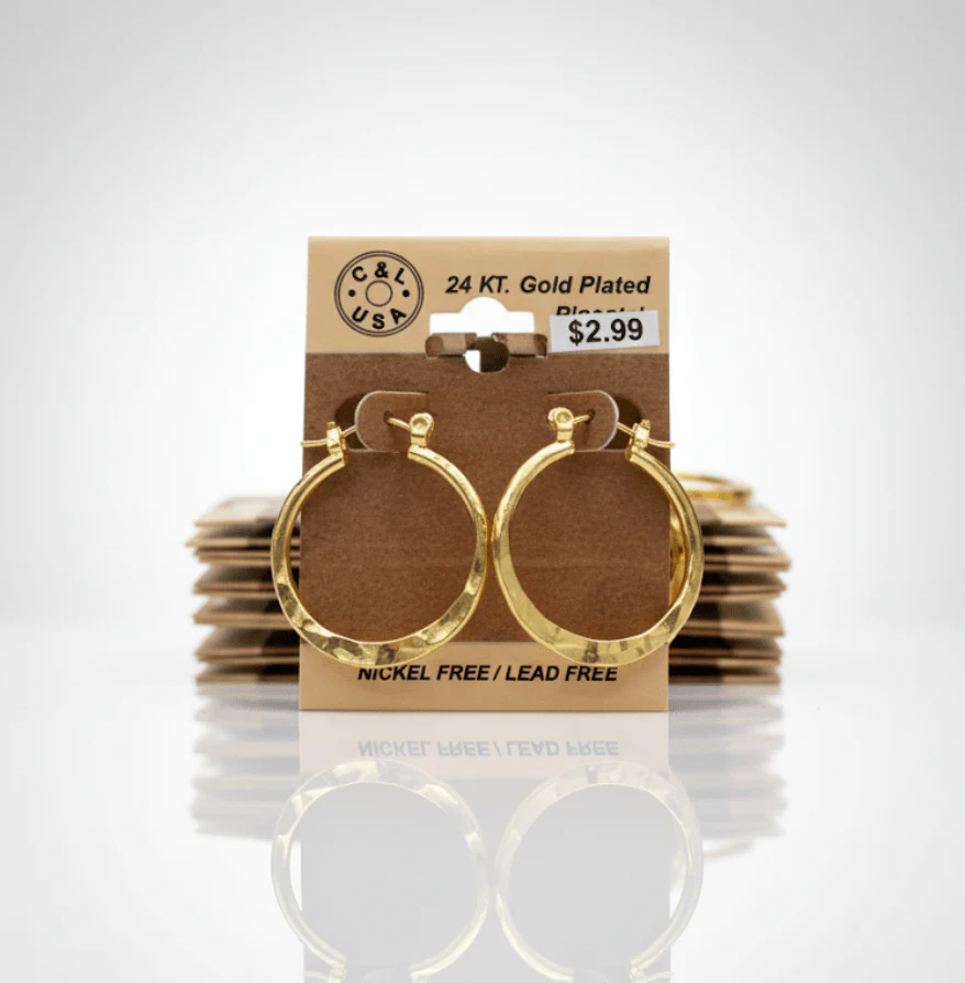 The C&L Fashion Jewelry Pincatch Earrings - Gold - Image 18