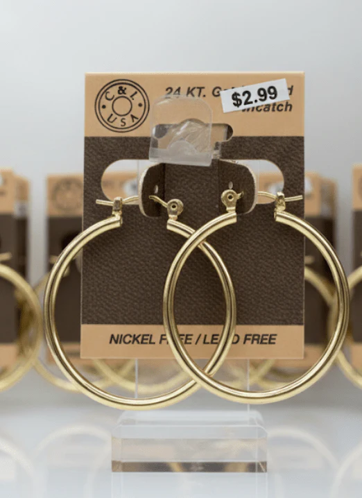The C&L Fashion Jewelry Pincatch Earrings - Gold - Image 22