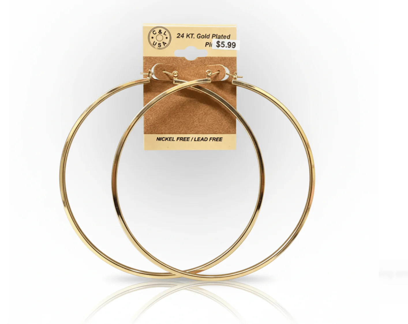 The C&L Fashion Jewelry Pincatch Earrings - Gold - Image 8