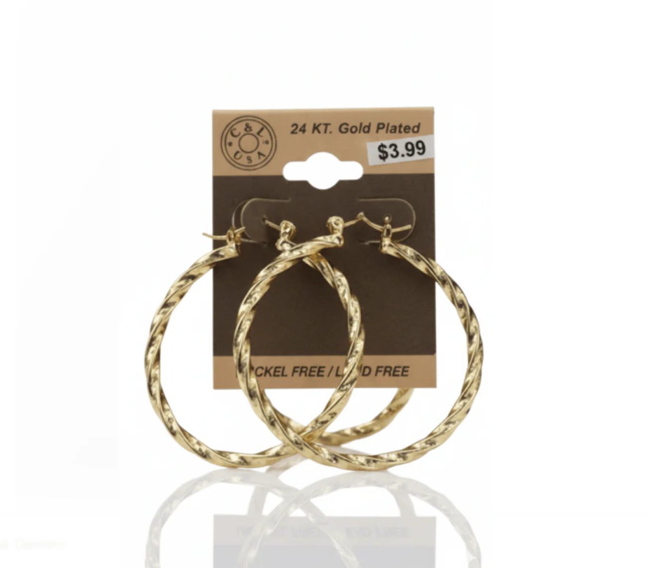 The C&L Fashion Jewelry Pincatch Earrings - Gold - Image 20