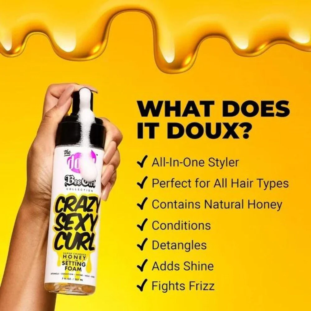 The Doux Bee Girl Super-Charged Honey Setting Foam - 3.4 oz - Image 4