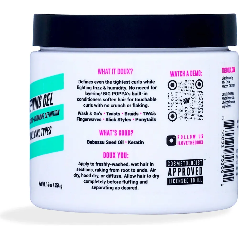 The Doux Big Poppa Defining Gel – 16 oz - Image 2